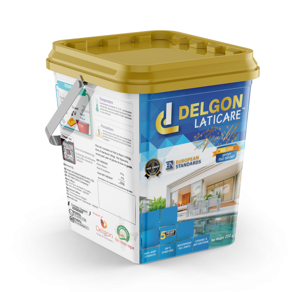 Delgon Laticare Translucide Epoxy Tile Grout 1 Kg (Crushed Glass + Sparkles)